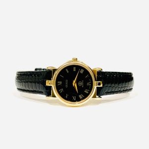 ❌SOLD❌ Gucci 3400F L Swiss Made Gold Plated Roman Numerals Ladies Watch